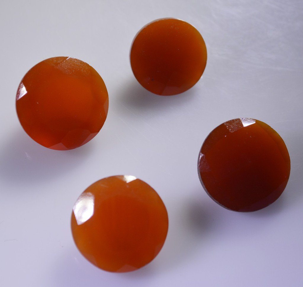 Red onyx loose Stone 1 Pieces 12x12,14x14 mm Round Red faceted Gemstone