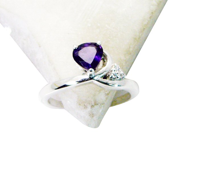 Riyo Amethyst Womens Silver Jewellery Jaipur Jewellery Sz 7 Srame7-2094
