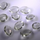 Green amethyst loose Stone 1 Pieces 9 x 11 mm Oval Green faceted Gemstone