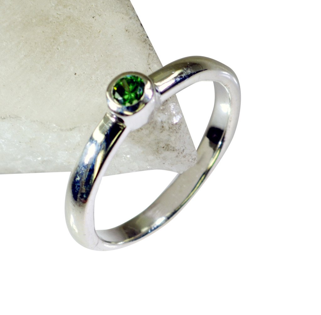 Riyo  Gemstone Silver Initial Jewelry Long Silver Ring Sz 6.5 Srmul6.5-52021