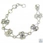 Riyo White Funky Jewellery Silver Tennis Bracelet L 7.5in Sbrawhcz-110001