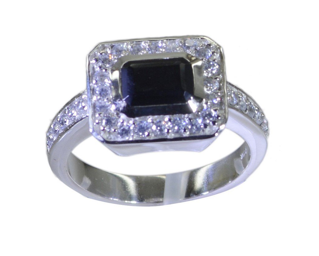 Riyo Black 925 sterling silver Black Oynx Ring ravishing wholesale gemstone jewe