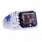 Riyo Smoky Quartz Statement Silver Long Silver Ring Sz 8.5 Srsqu8.5-76039