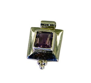 Riyo Amethyst Silver Jewelry Shop Red Carpet Style Pendant L 0.5in Spame-2116