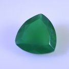 Green onyx loose Stone 1 Pieces 12 x 12 mm Trillion Green faceted Gemstone