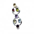 Riyo  Gemstone Silver Jewellery Tags Scroll Pendant L 2in Spmul-52010