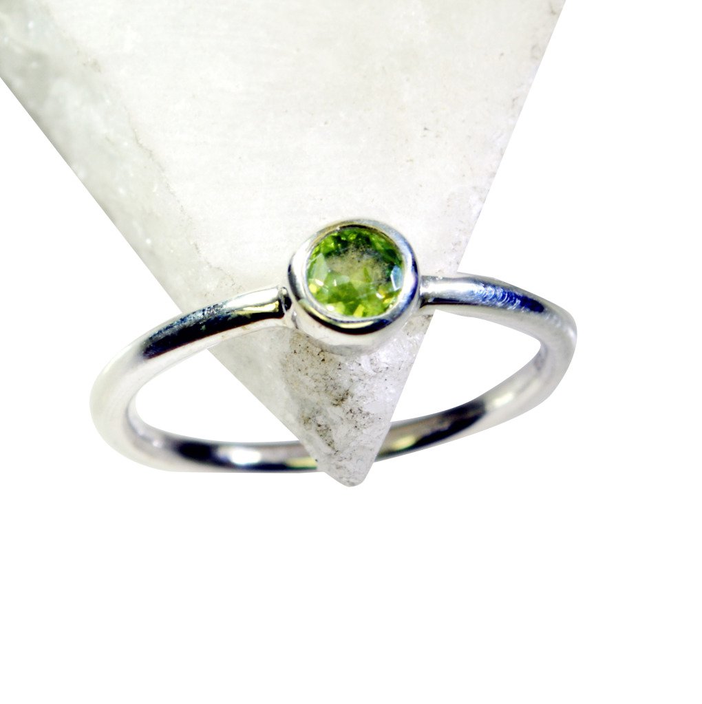 Riyo Peridot Silver Jewelry India Bridal Rings Sz 8 Srper8-58038