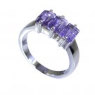 Riyo Amethyst Silver Name Jewelry Ladies Silver Ring Sz 6 Srame6-2017