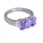 Riyo Amethyst Silver Name Jewelry Ladies Silver Ring Sz 6 Srame6-2017