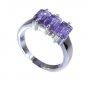 Riyo Amethyst Silver Name Jewelry Ladies Silver Ring Sz 6 Srame6-2017