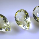 lemon Quartz loose Stone 1 Pieces 13x21,14x22 mm Pear Yellow faceted Gemstone