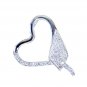 Riyo White Silver Jewellery Exporters Simple Pendant L 1.5in Spwhcz-110007