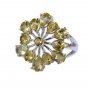 Riyo Citrine Silver Designer Jewelry Engraved Silver Ring Sz 6 Srcit6-14007