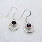 Riyo Garnet Silver Jewelry Shops Antique Earrings L 1in Segar-26039