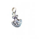 Riyo White Silver Jewellery Designs Row Pendants L 0.7in Spwhcz-110006