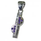 Riyo Amethyst Silver s Minnie Mouse Pendant L 1.5in Spame-2107