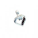 Riyo Garnet Fashion Silver Jewelry Piglet Pendants L 0.5in Spgar-26032