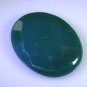Green onyx loose Stone 1 Pieces 25 x 33 mm Oval Green faceted Gemstone