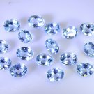 Blue topaz loose Stone 1 Pieces 7 x 9 mm Oval Blue faceted Gemstone