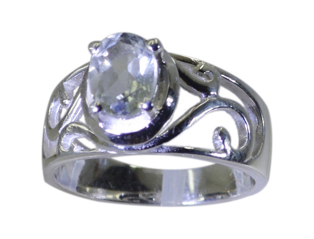 Riyo Green 925 sterling silver Green Amethyst Ring superb fashion jewelry store