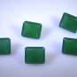 Green onyx loose Stone 1 Pieces 10 x 12 mm Emerald cut Green faceted Gemstone