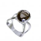Riyo Smoky Quartz Silver Queen Jewellery Eternity Ring Sz 6 Srsqu6-76023