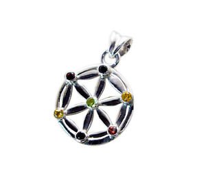 Riyo  Gemstone Silver Jewelry 925 Stud Pendant L 1in Spmul-52022