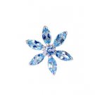 Riyo Blue Topaz Unusual Silver Jewellery Long Silver Pendant L 1in Spbto-10043