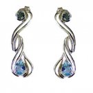 Riyo Blue Topaz Silver Fashion Jewellery Rajasthan Gemstone L 1.3in Sebto-10023