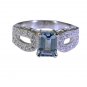 Riyo Blue Topaz Handmade Jewellery Silver Solid Silver Ring Sz 6 Srbto6-10014