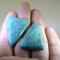 Turquoise manmade loose Stone 1 Pieces 25 x 37 mm Trillion multi cabochon Gemst