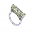 Riyo Peridot Silver Jewellery With Stones Thick Silver Ring Sz 6 Srper6-58005