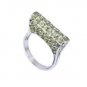 Riyo Peridot Silver Jewellery With Stones Thick Silver Ring Sz 6 Srper6-58005