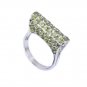 Riyo Peridot Silver Jewellery With Stones Thick Silver Ring Sz 6 Srper6-58005