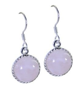 Riyo Pink 925 sterling silver Rose Quartz Earring arresting online fashion jewel