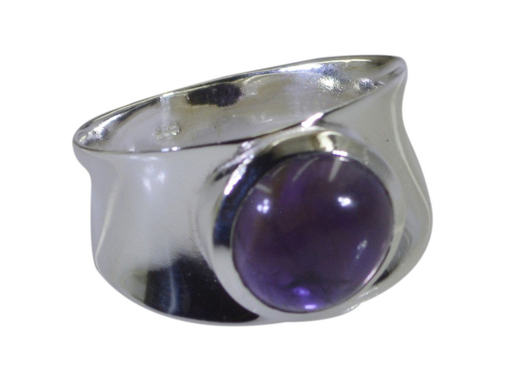 Riyo Purple 925 sterling silver Amethyst Ring perfect natural handmade jewelry S