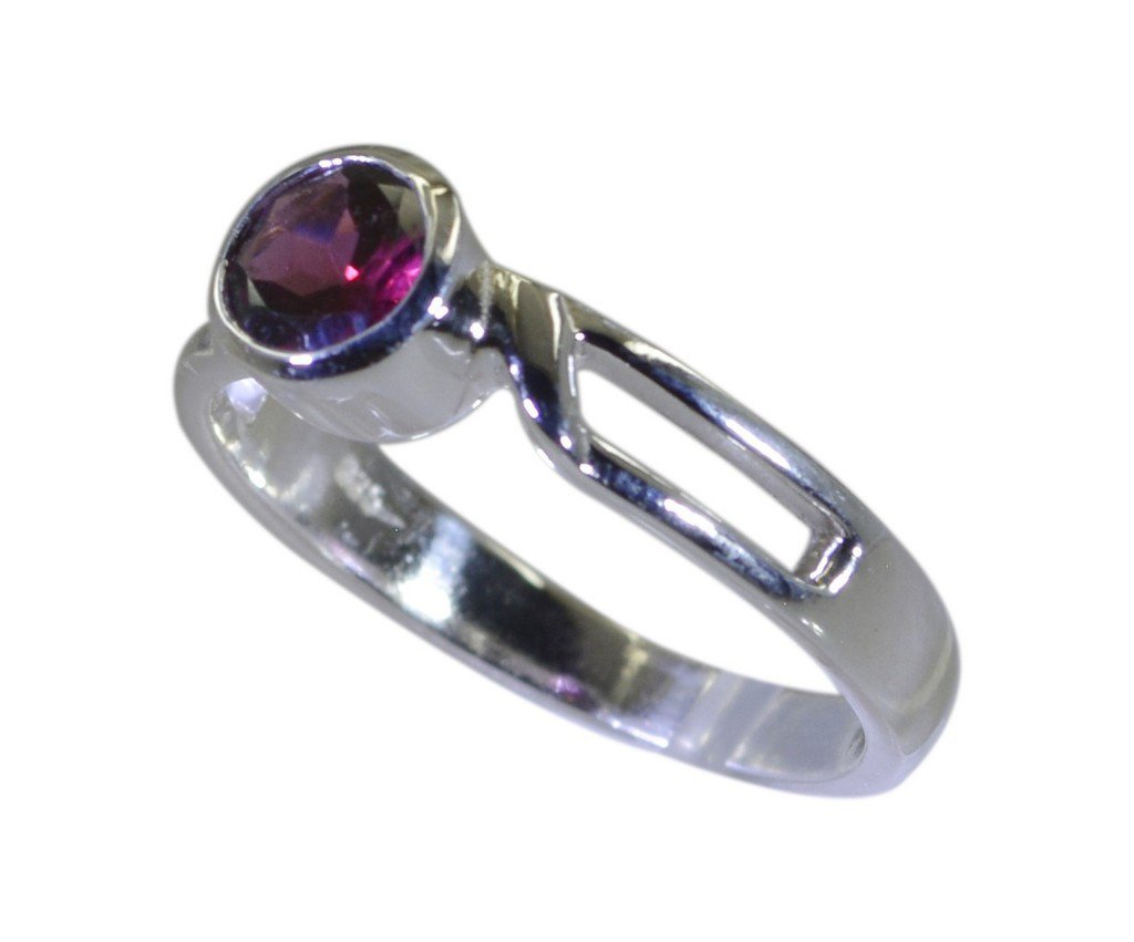 Riyo Red 925 sterling silver Garnet Ring magnificent designer gemstone jewelry S