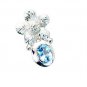 Riyo Blue Topaz Simple Silver Jewellery Snowflake Pendant L 1in Spbto-10020