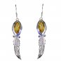Riyo Citrine Silver Jewellery Sale Valentine Earring L 1in Secit-14035