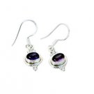 Riyo Amethyst Expensive Silver Jewelry Victorian Earrings L 1in Seame-2040