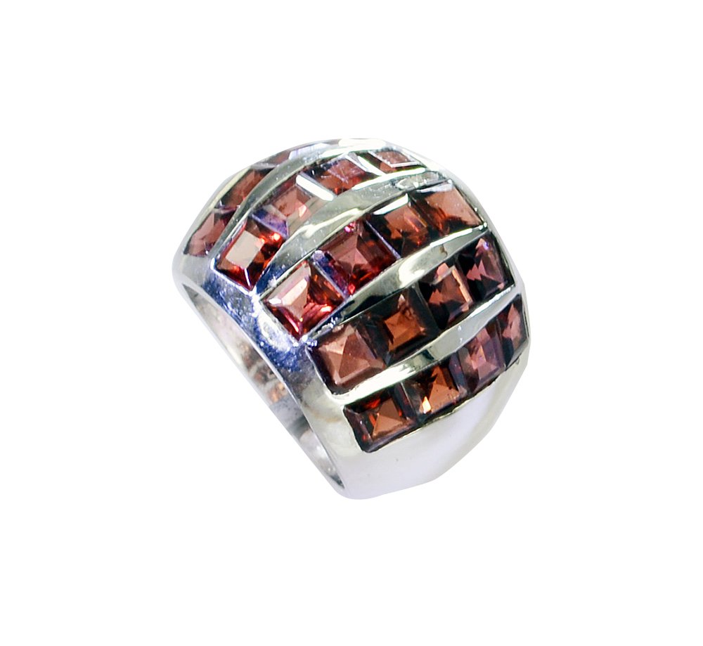 Riyo Garnet Kids Silver Jewellery Womens Silver Ring Sz 6 Srgar6-26238