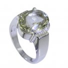 Riyo Green Amethyst Silver Jewelry Casting Regards Ring Sz 6 Srgam6-28015