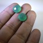 Green onyx loose Stone 1 Pieces 12 x 12 mm Round Green faceted Gemstone