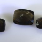 Smoky Quartz loose Stone 1 Pieces 13x18,15x19 mm Emerald cut Brown faceted Gems