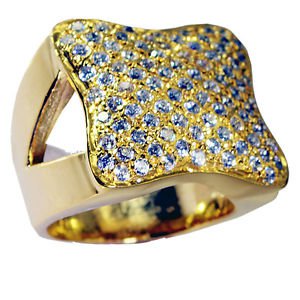 White Cz 18kt Gold Plating Thumb Ring