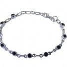 Riyo Black 925 sterling silver Black Oynx Bracelet handsome handmade indian jewe