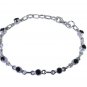 Riyo Black 925 sterling silver Black Oynx Bracelet handsome handmade indian jewe