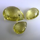 lemon Quartz loose Stone 1 Pieces 15x20,22x30 mm Pear Yellow faceted Gemstone