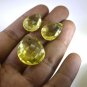 lemon Quartz loose Stone 1 Pieces 15x20,22x30 mm Pear Yellow faceted Gemstone