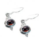 Riyo Garnet Silver Jewelry With Gemstones Anniversery Earring L 1in Segar-26054